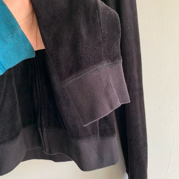 Vintage Juicy Couture Tracksuit Jacket Black Medium Y2K Glitter Choose Juicy - Picture 6 of 12